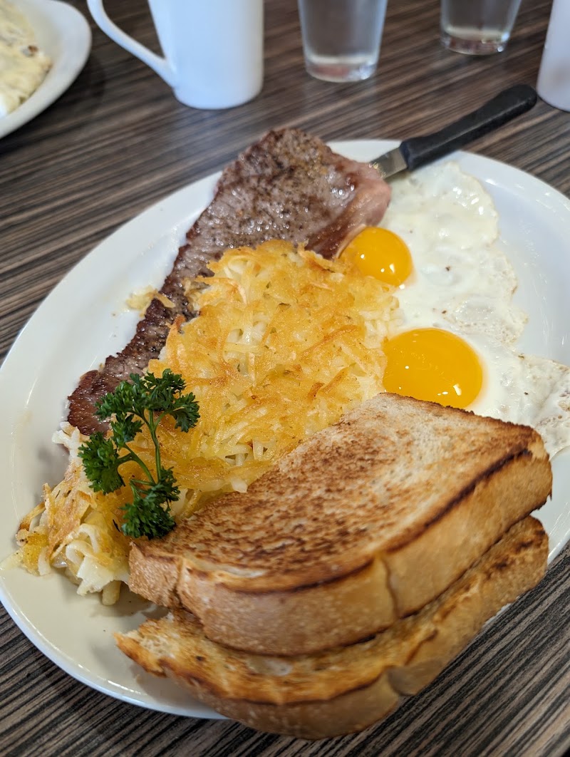 Hearty steak and eggs