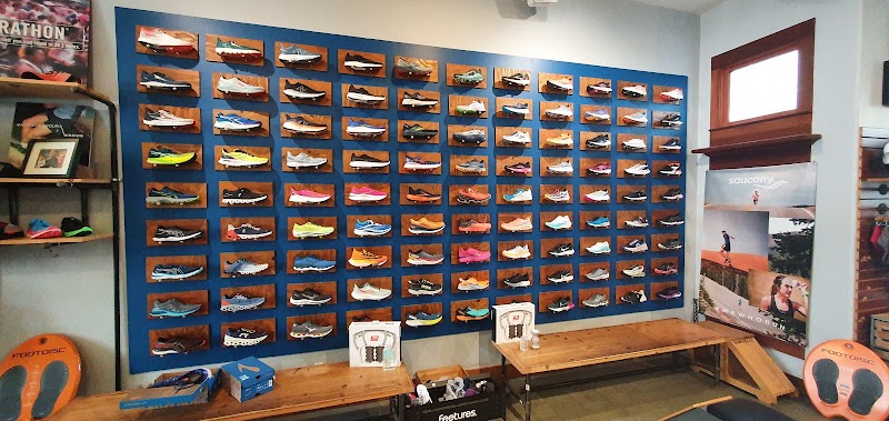 Wide running shoe selection