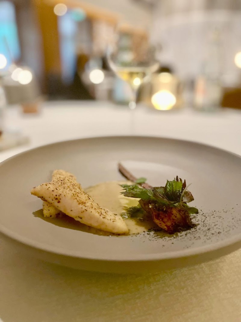 Flawless halibut, candlelit table