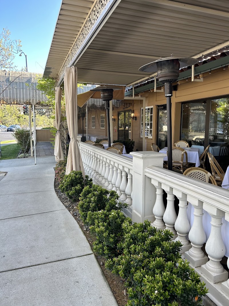 Sunny heated patio seating