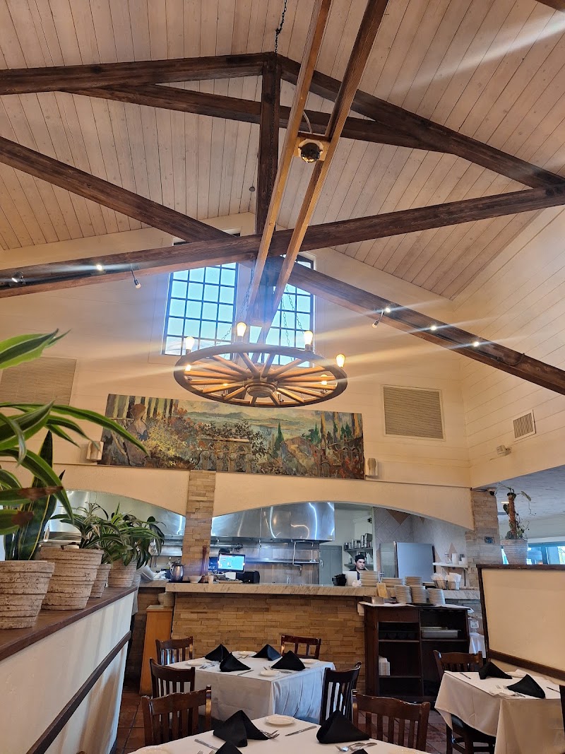 Warm rustic dining room
