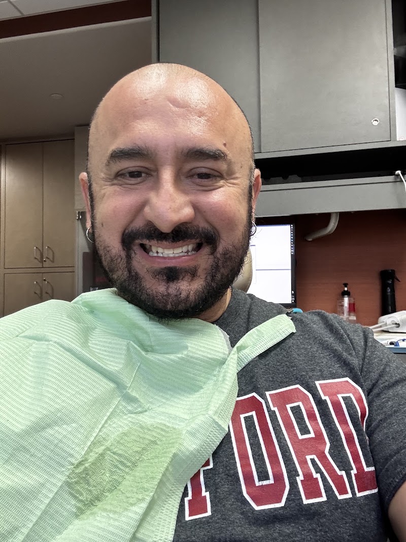 Leaving the chair smiling