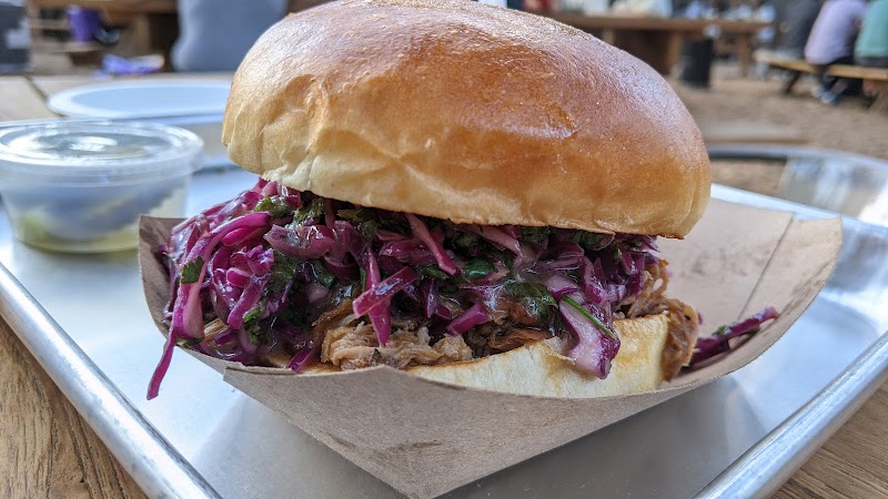Hearty pulled pork slider