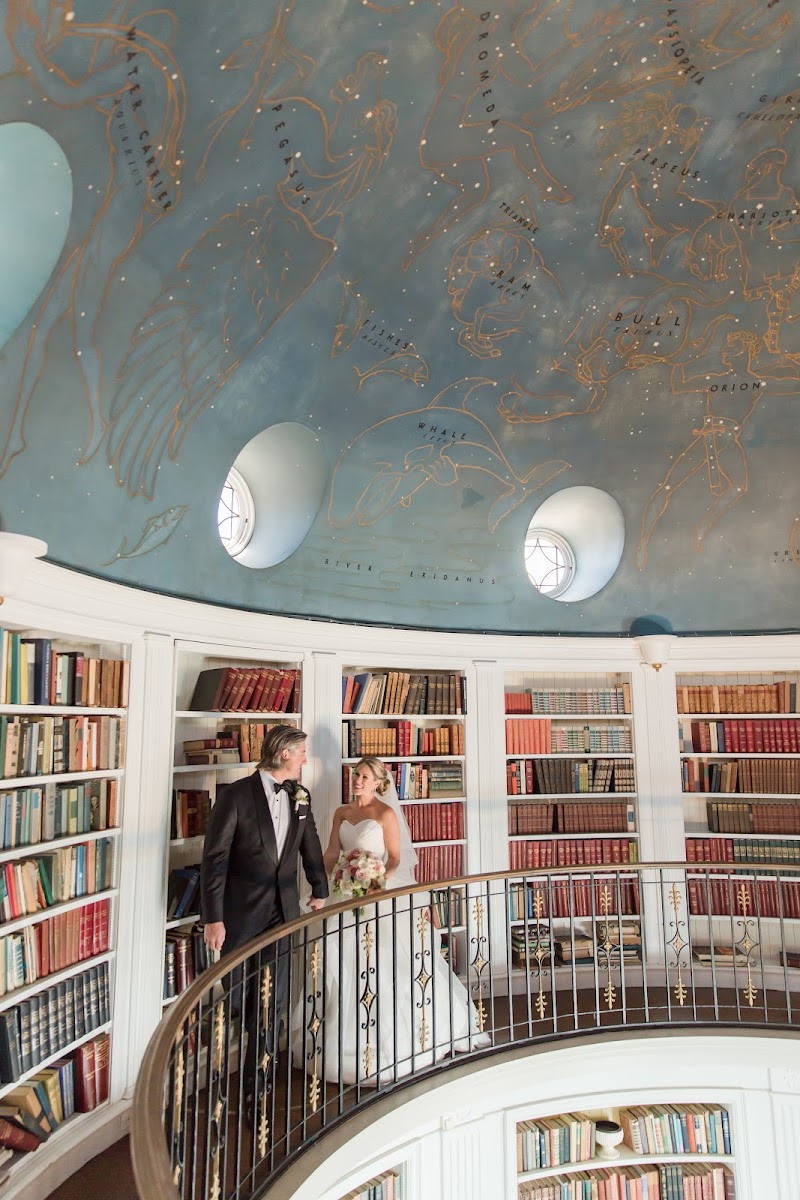 Couple at elegant wedding venue