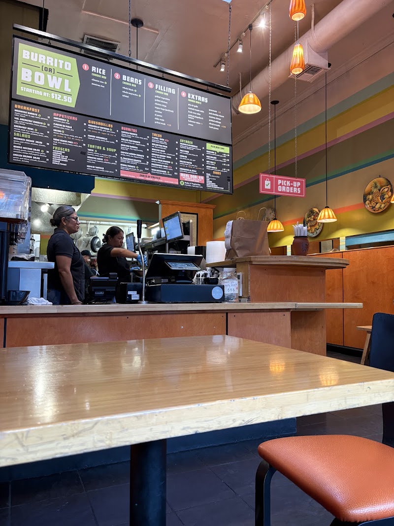 Bright counter, fresh menu choices