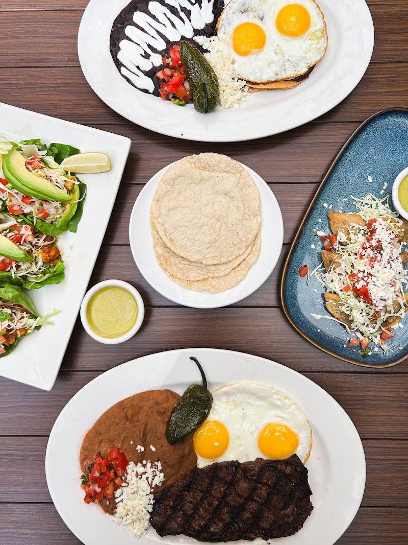 Colorful Latin brunch spread