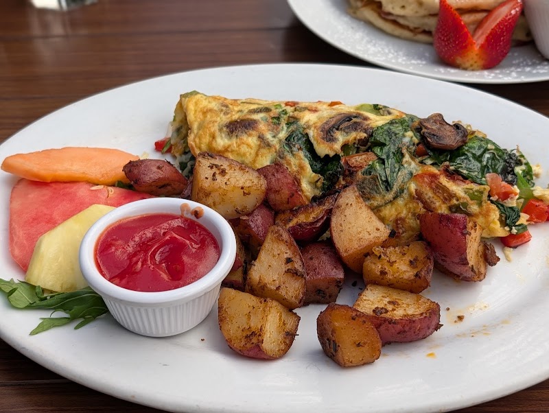 Hearty brunch, fresh sides