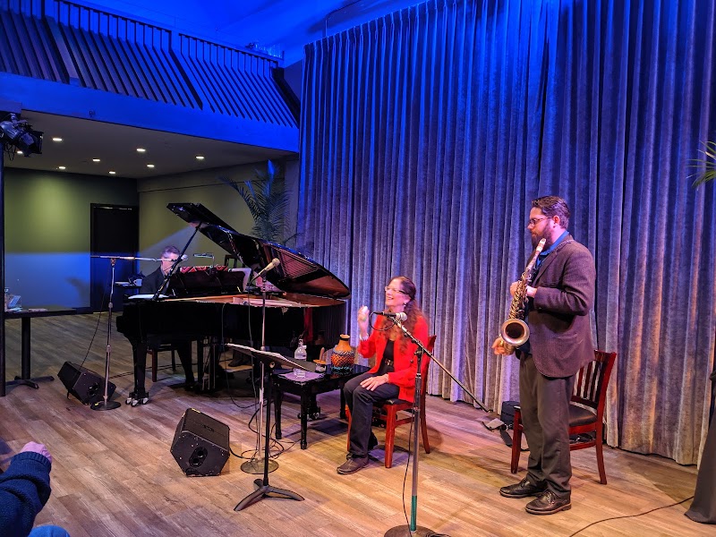 Live jazz fills the room