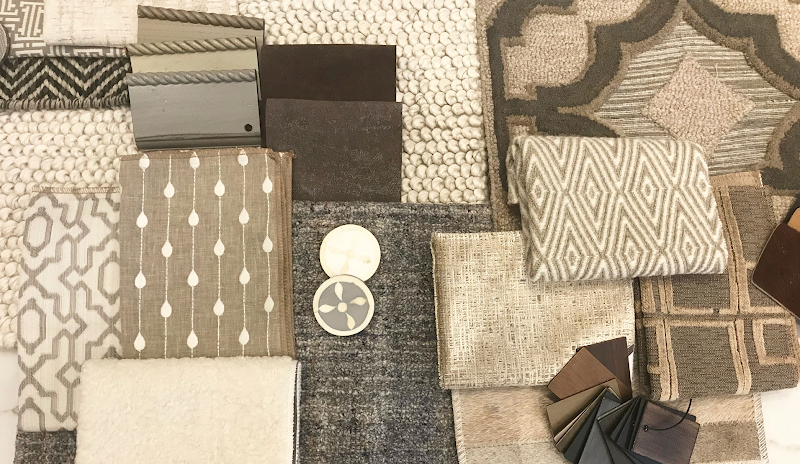 Curated fabric and texture samples