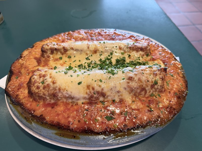 Golden, bubbling baked lasagna
