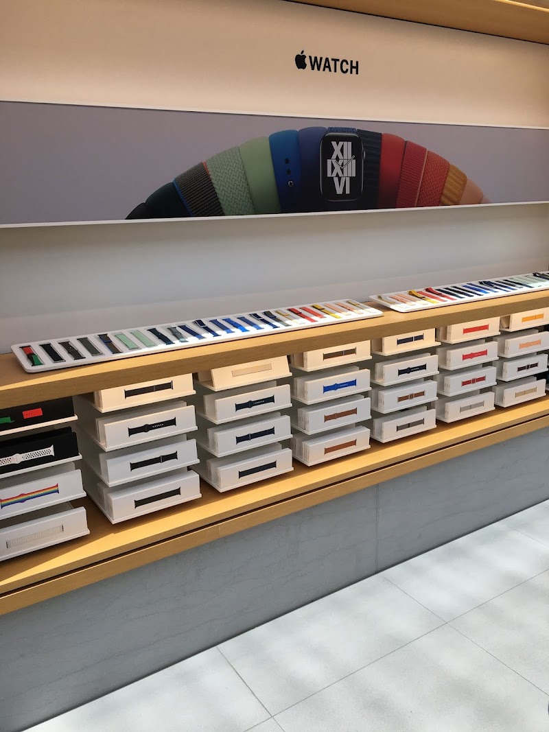 Apple Watch bands on display
