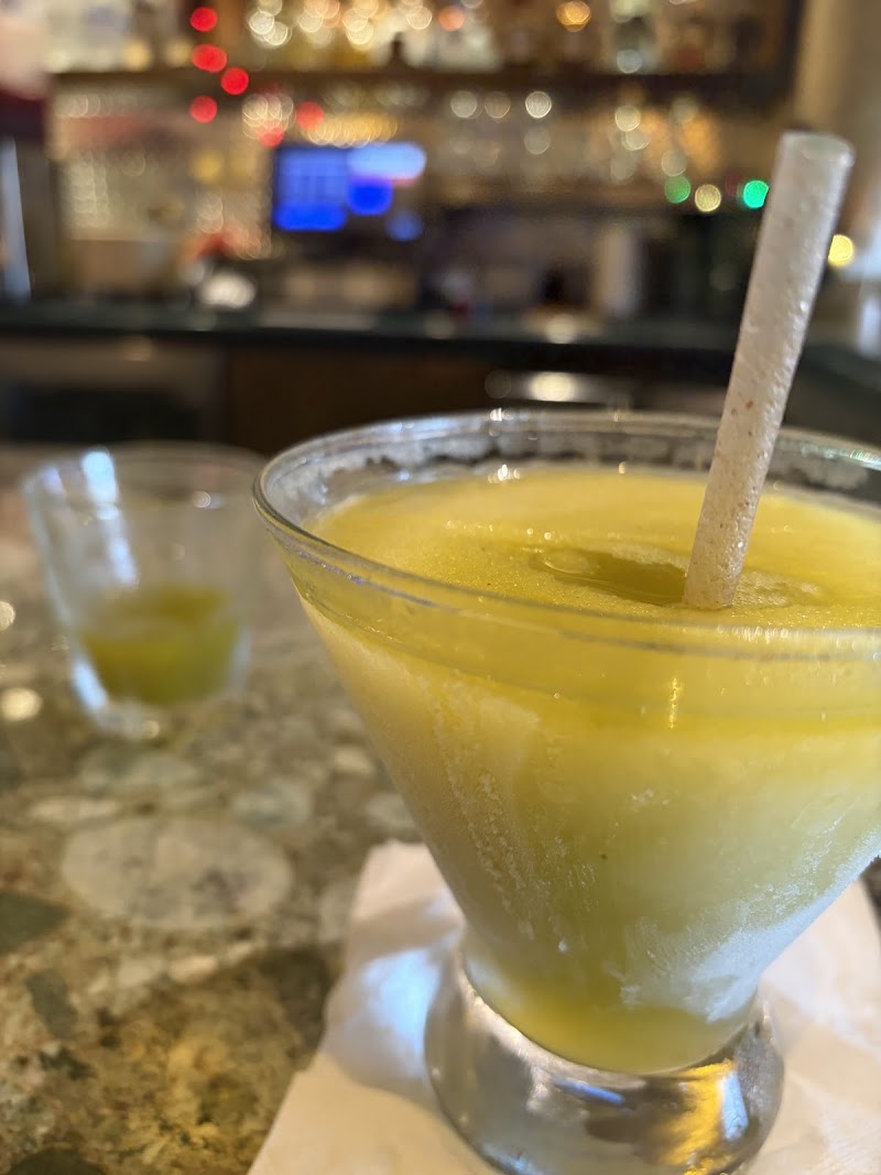 Frozen margarita at the bar