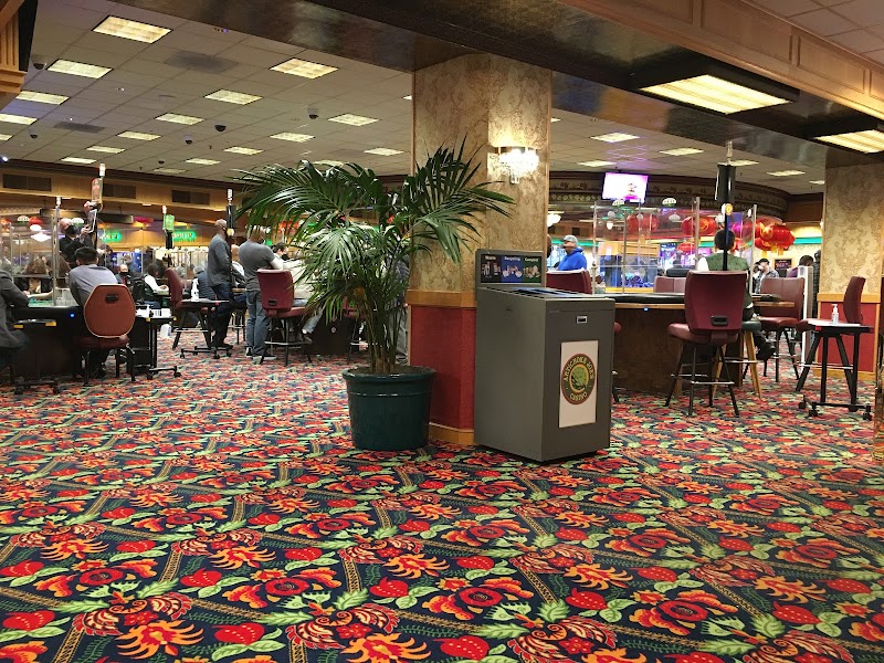 Lively gaming floor inside