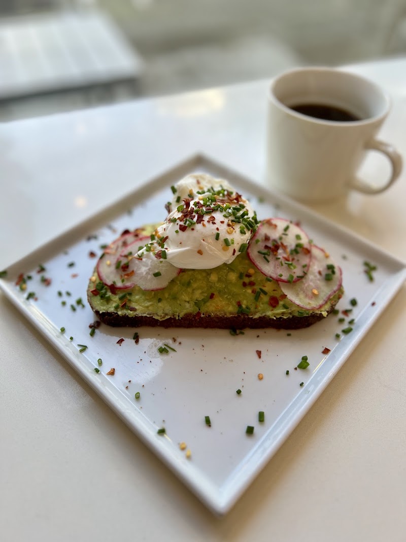 Avocado toast, poached egg
