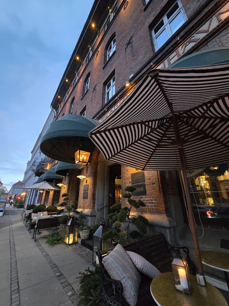 Candlelit terrace street facade
