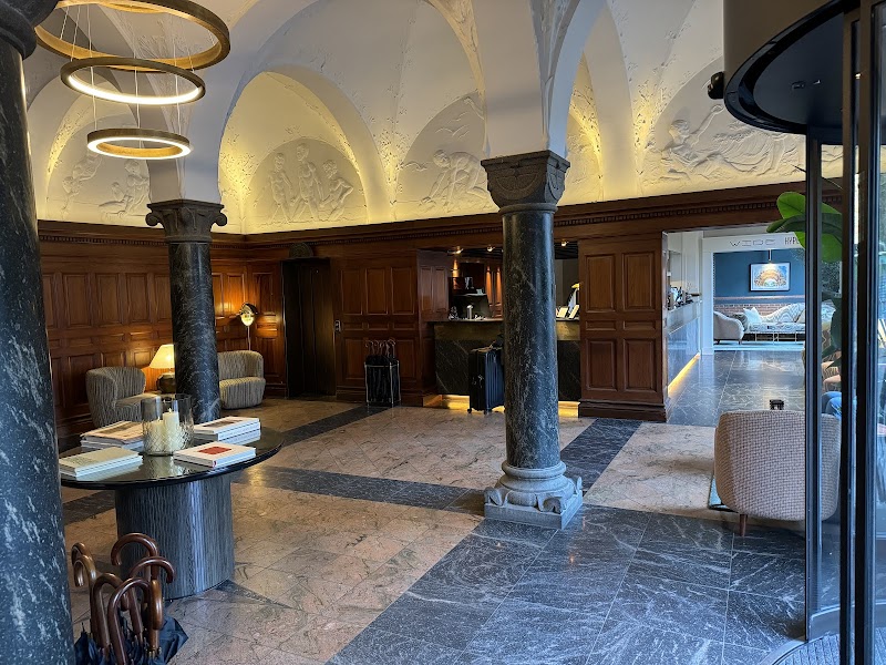 Grand historic lobby entrance