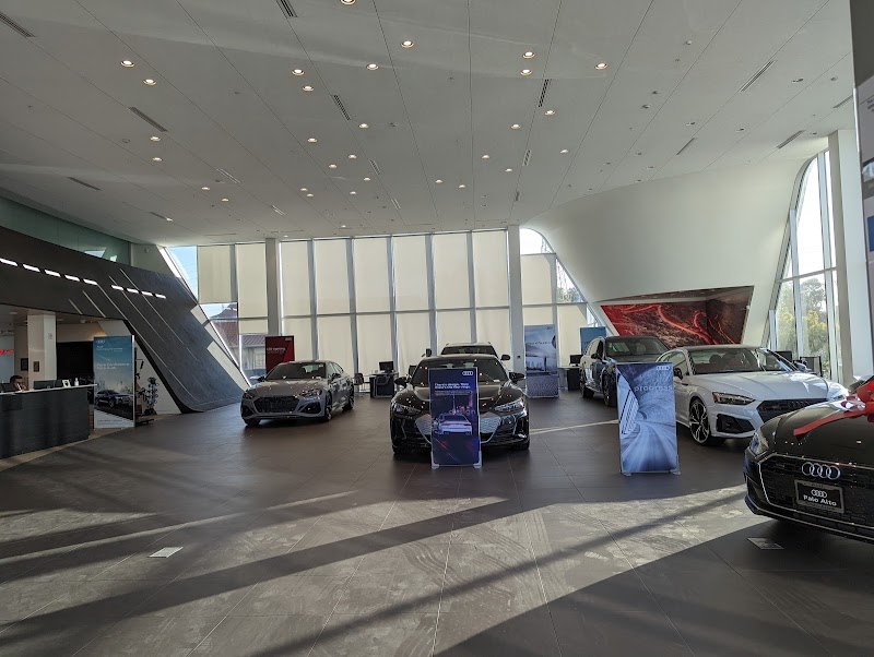 Open floor, models showcased