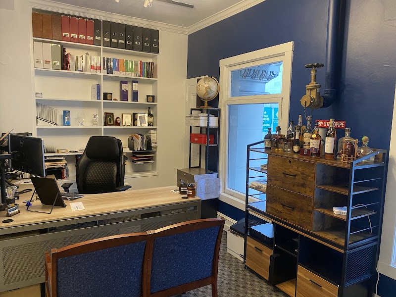 Private consulting office workspace