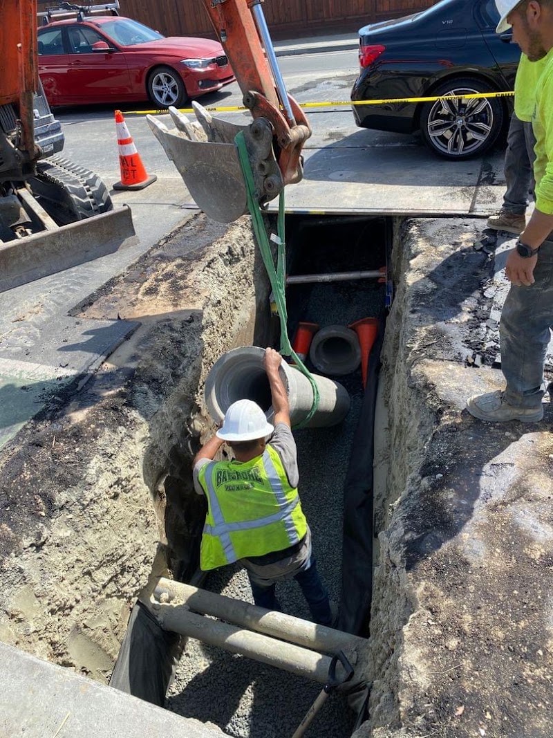 Deep sewer line installation