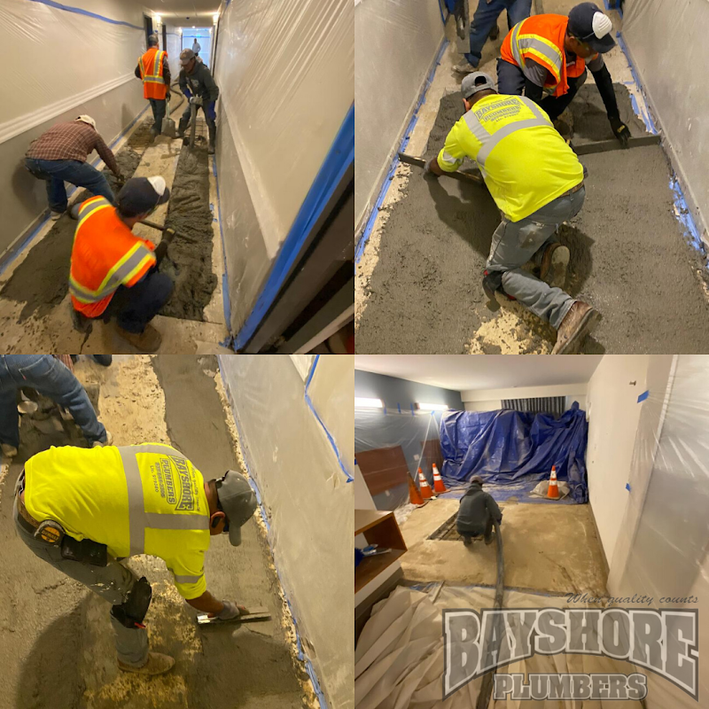 Indoor pipe trench restoration