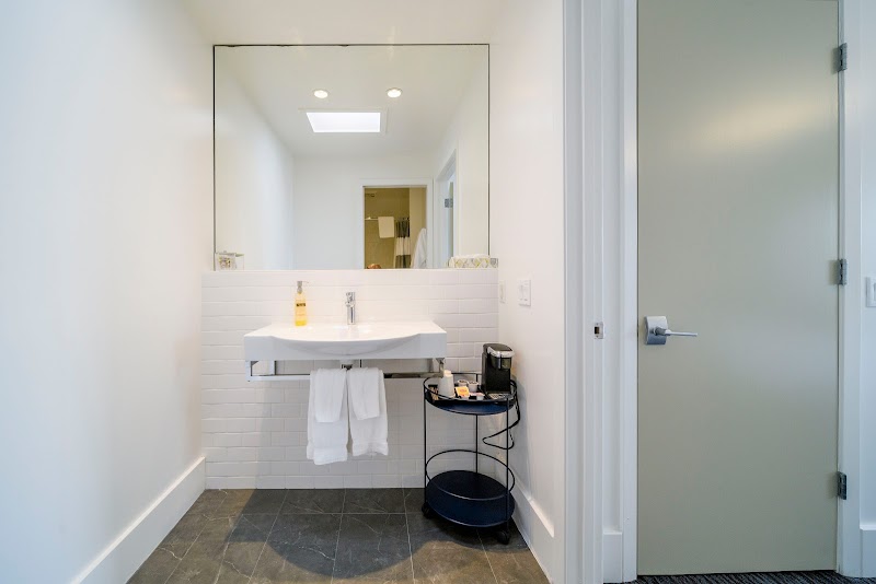 Clean, modern vanity area