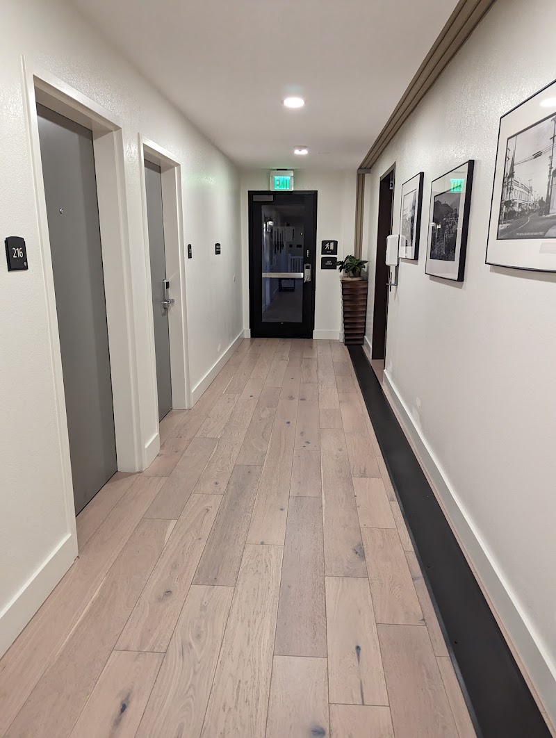 Clean modern hallway