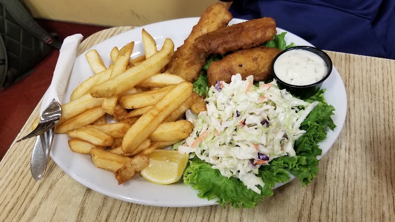 Fish and chips plate