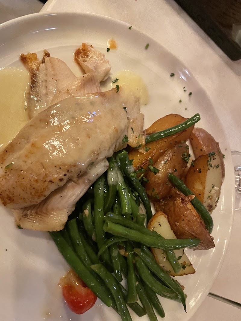 Roasted chicken, haricots verts