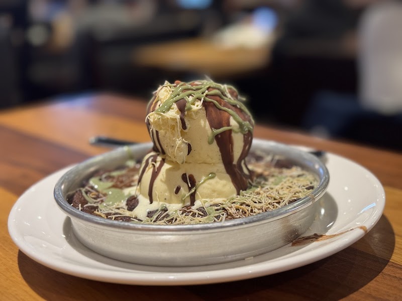 Pizookie dessert, warm and indulgent