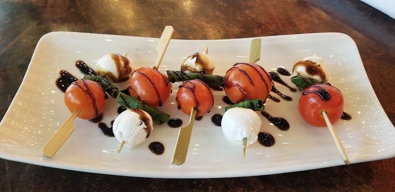 Caprese skewers, plated simply