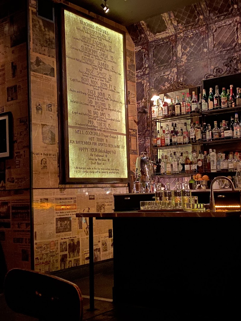 Seasonal cocktail menu board