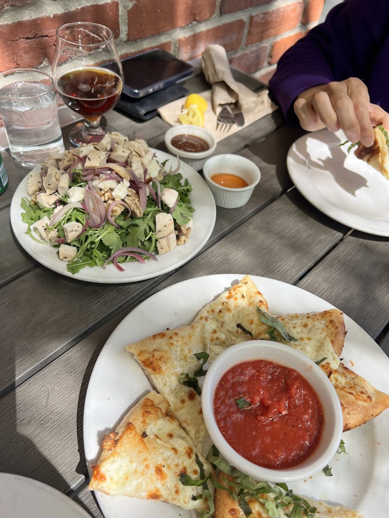 Patio lunch spread
