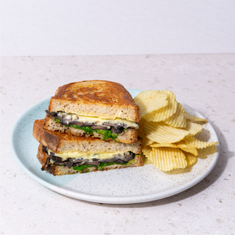 Truffle mushroom grilled cheese