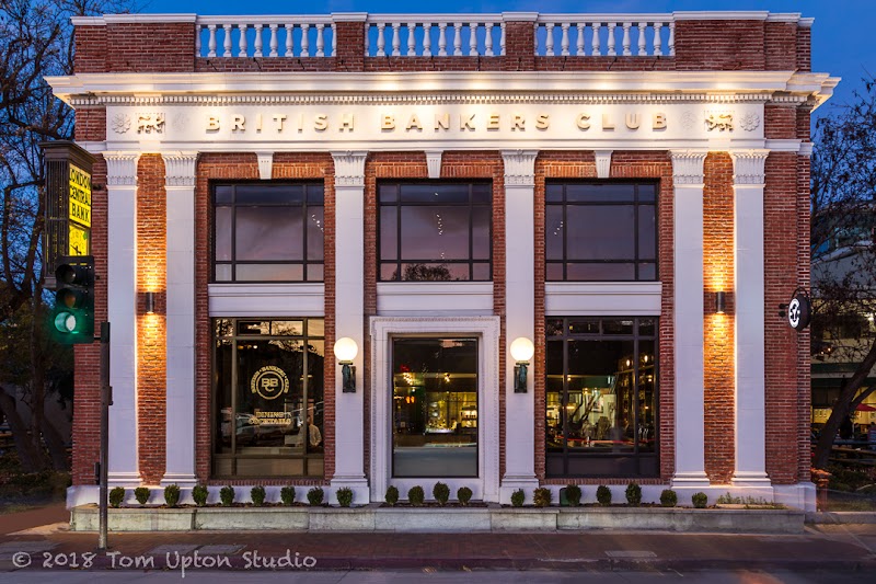 Classic facade at dusk