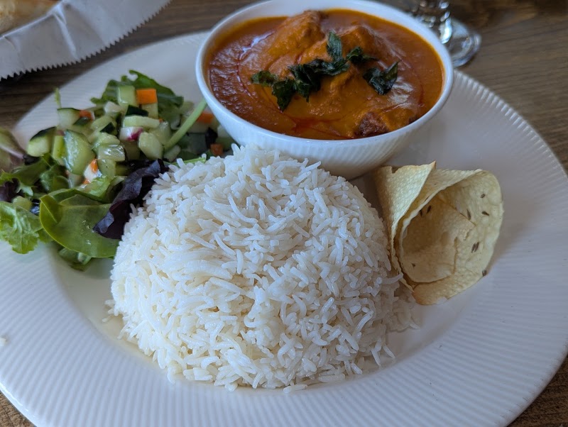 Butter chicken with basmati rice