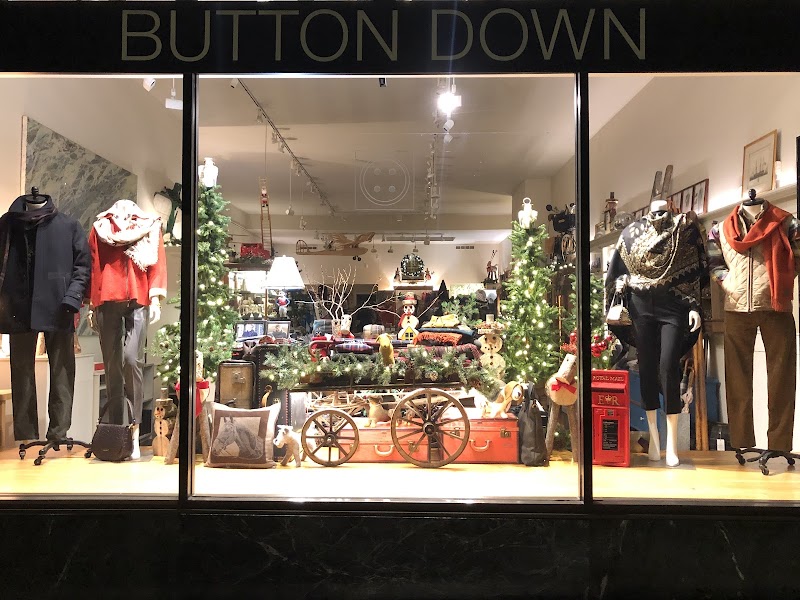 Festive holiday window display