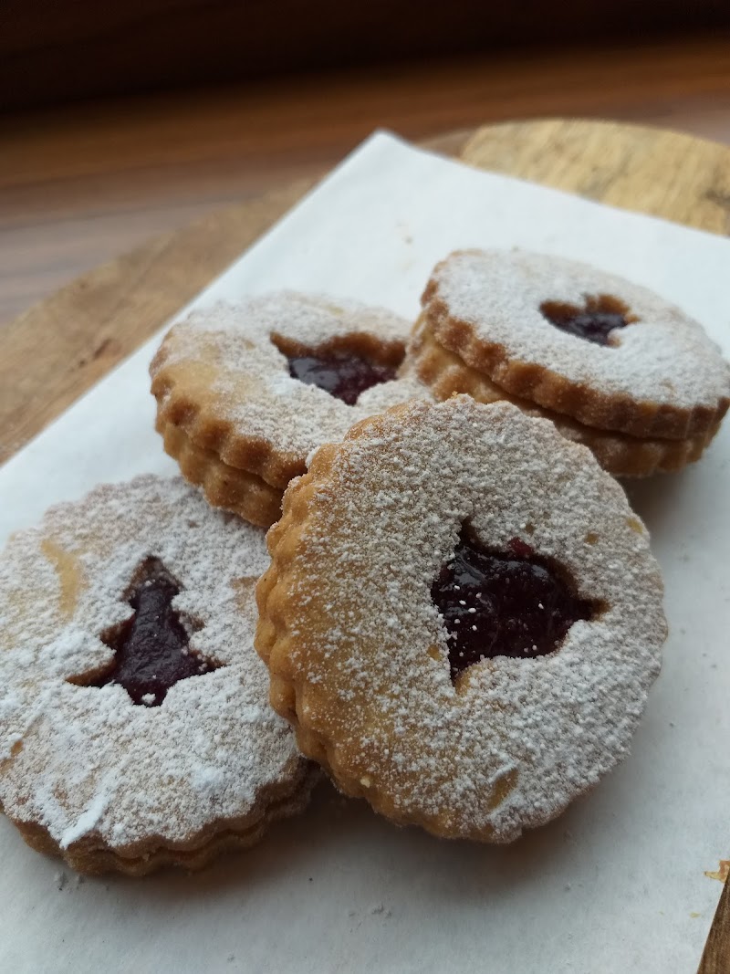Handcrafted jam sandwich cookies