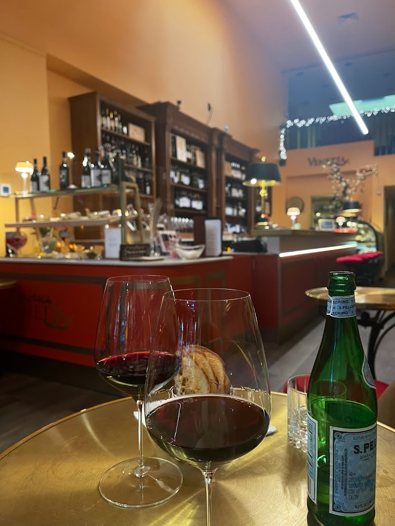 Warm interior, wine bar