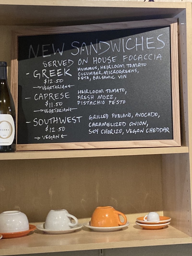 New focaccia sandwich menu