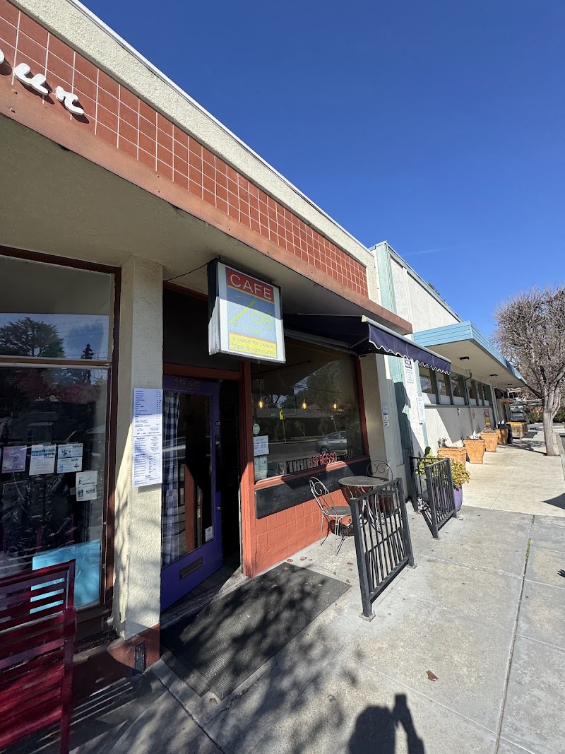 Welcoming neighborhood cafe entrance