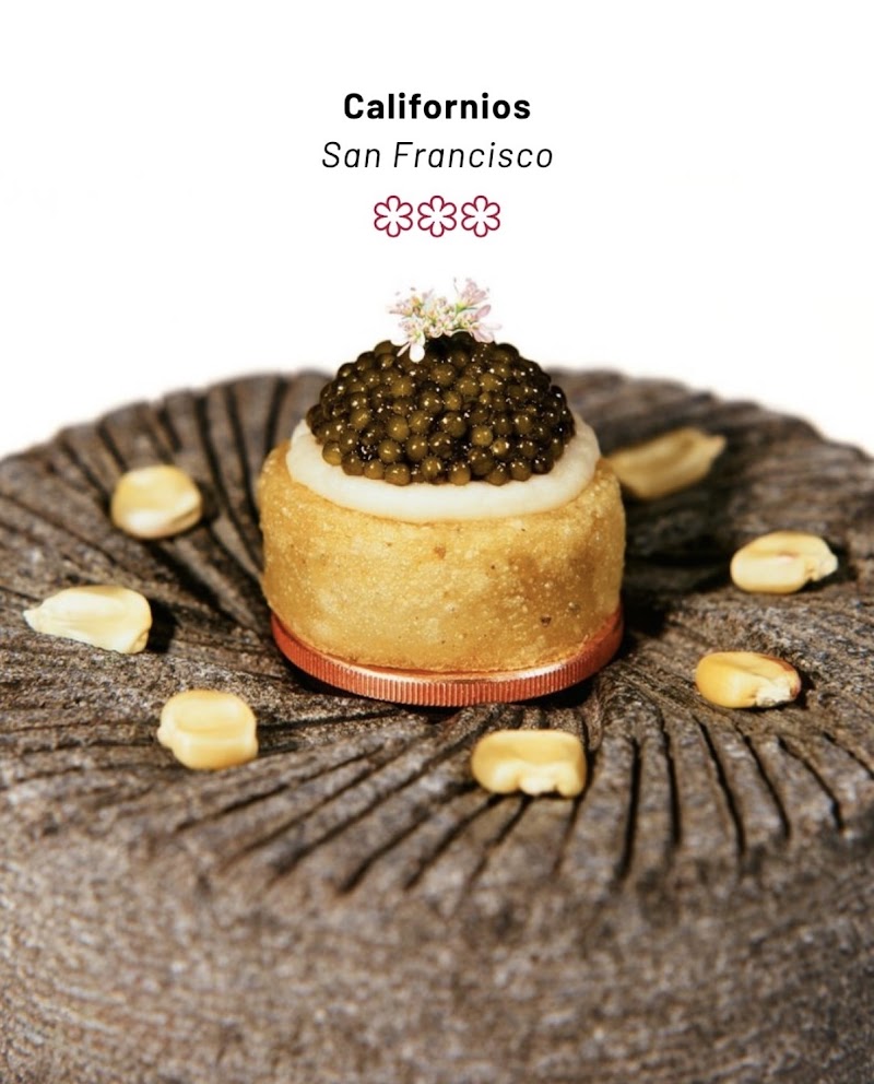 Caviar-crowned taco bite