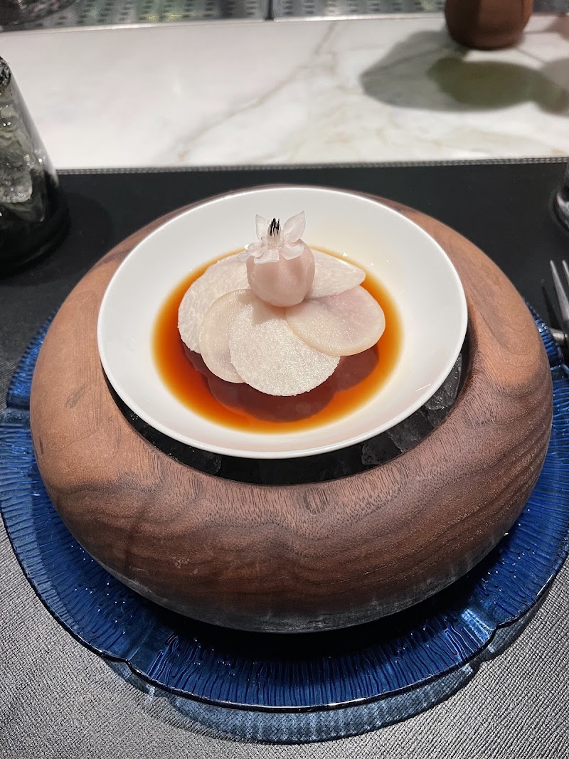 Spiny lobster, amber broth