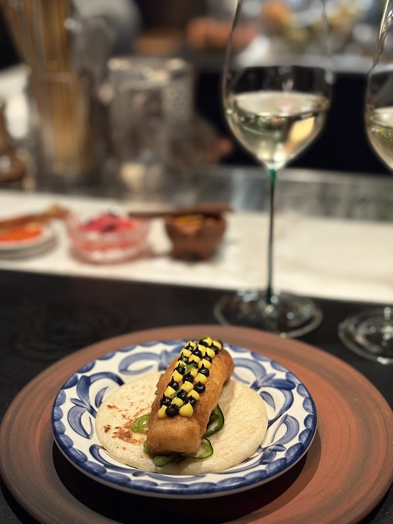 Taco course, tortilla & wine