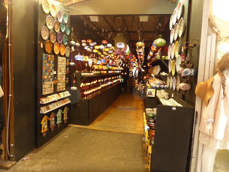 Glowing lanterns and ceramics