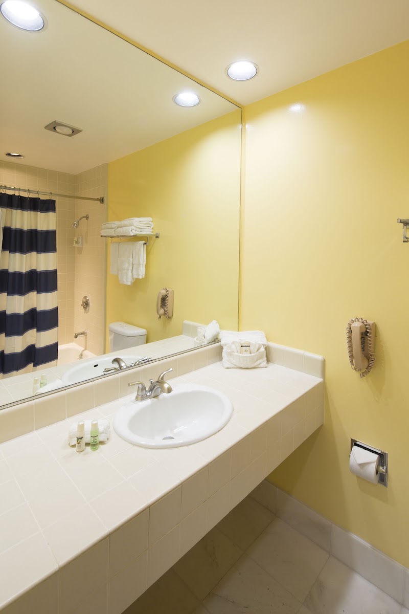 Bright, clean private bathroom