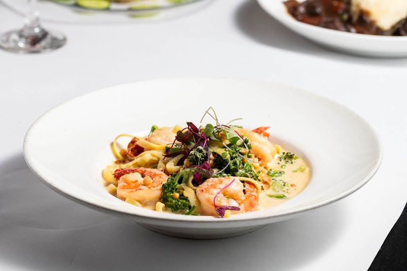 Shrimp pasta, cream sauce