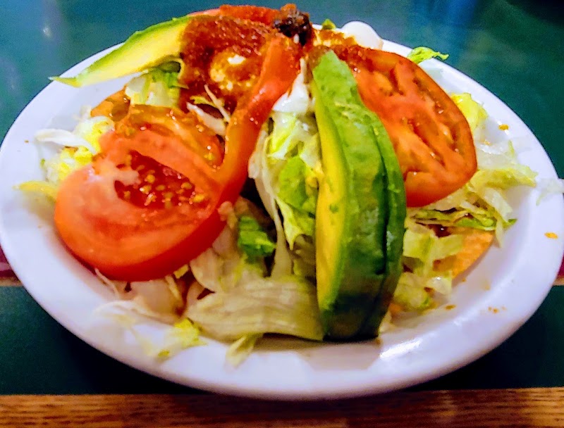 Hearty burrito with chips