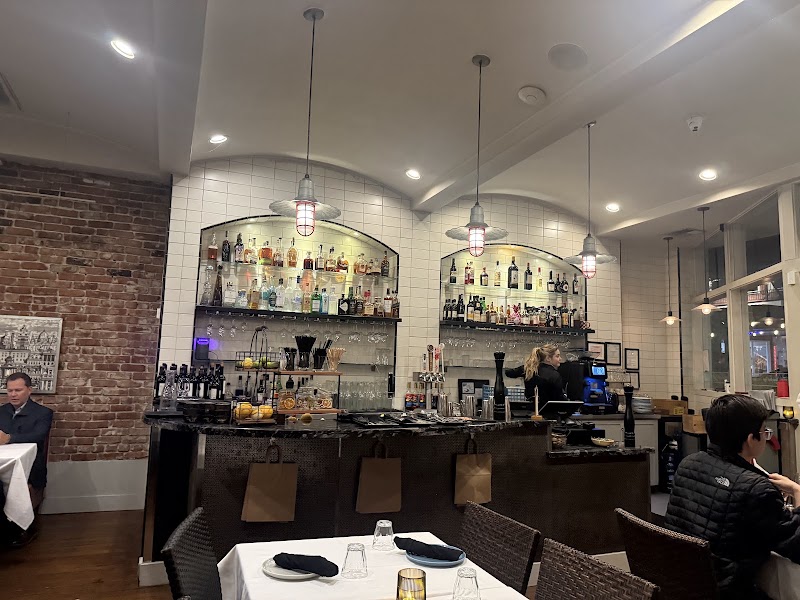 Lively bar, evening ambiance