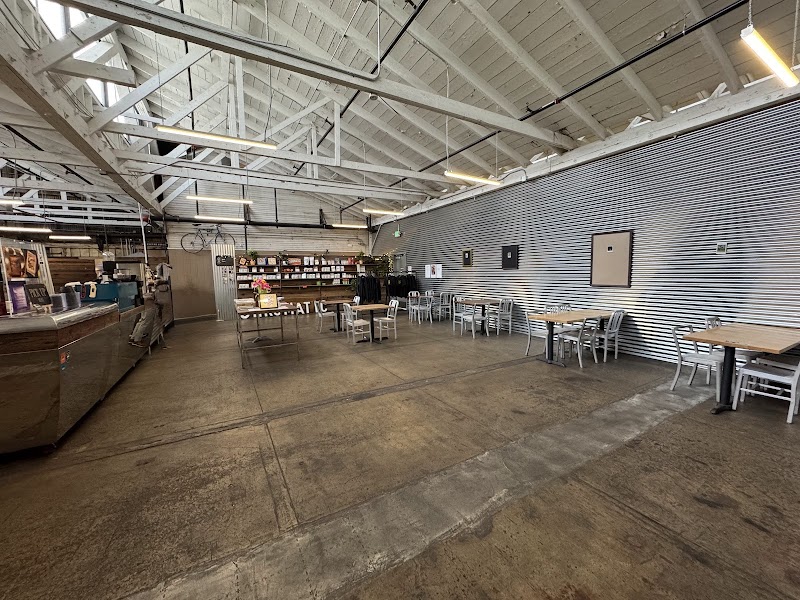 Spacious industrial warehouse seating