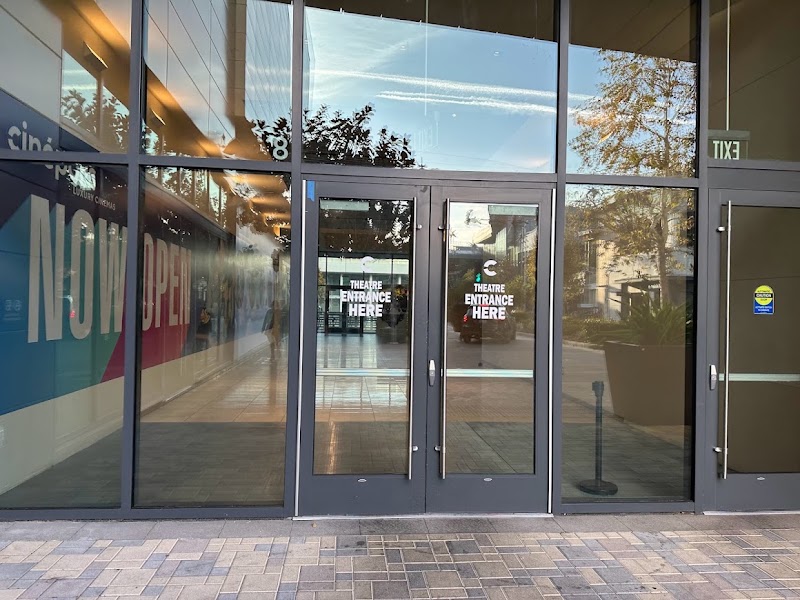 Bright street-level theatre entrance